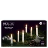 LED juletrelys 1,2 x 13 cm 6 stk hvit