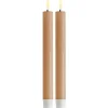LED kronelys 2x24 cm karamell