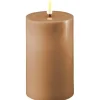 LED kubbelys 7,5×12,5 cm caramel