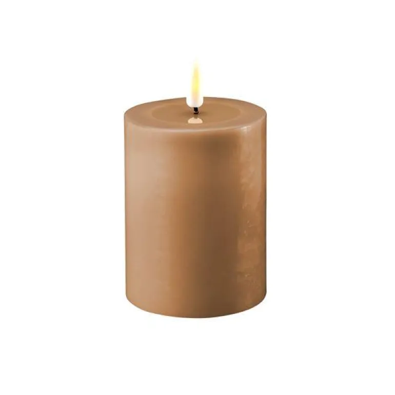 LED kubbelys 7,5×10 cm caramel