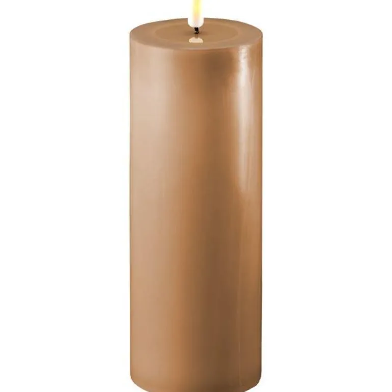 LED kubbelys 7,5x20 cm karamell