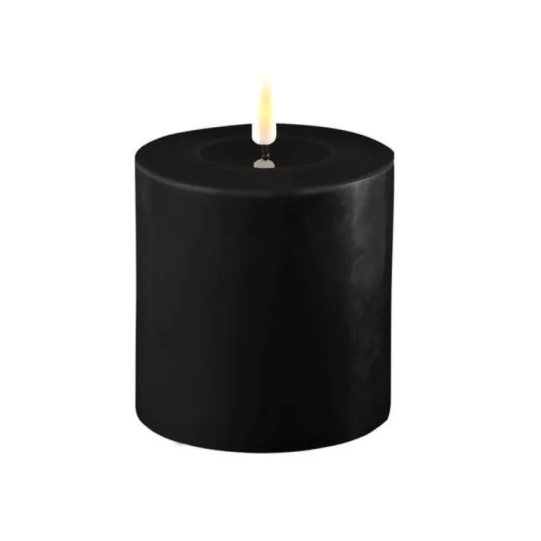 LED kubbelys 10x10 cm svart