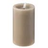 LED kubbelys 7,5x12,5 cm taupe