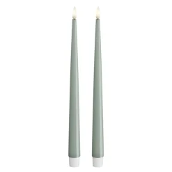 LED lakklys 2,2 x 28 cm 2 stk salvie grønn