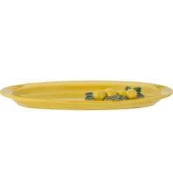 Limone serveringsfat 36x21x5 cm gul