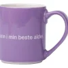 Lindgren krus "Jeg er en vakker" 35 cl lilla