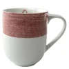 Linen rosa sløyfe krus 35 cl