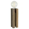 Lodge bordlampe 36 cm brunbeiset