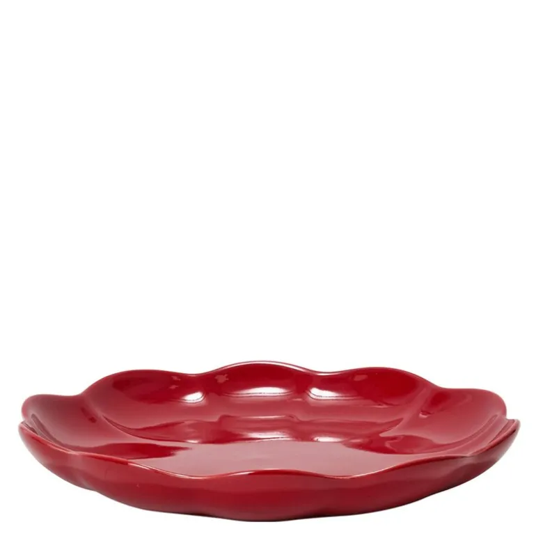 Lotus asjett 22 cm rød