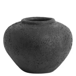Luna krukke 18 cm svart