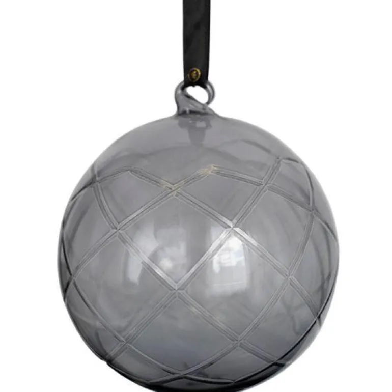 Lux dekorkule 12 cm stor koks