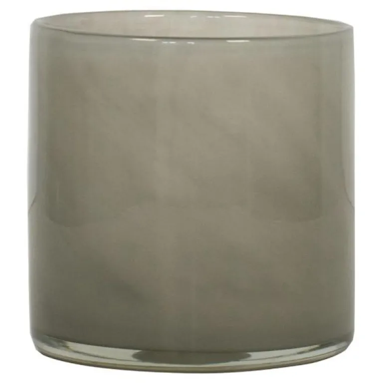 Lyric lyslykt 8x8 cm warm grey