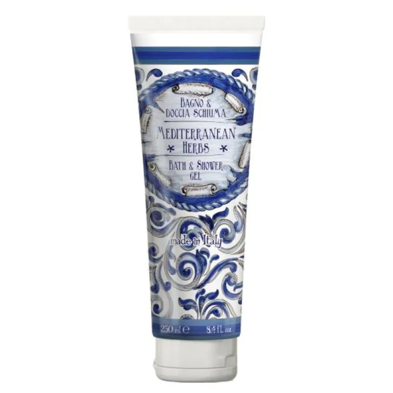 Maioliche dusj & badegele 250ml mediterranean herbs