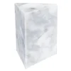Marmaros lysestake 15 cm hvit