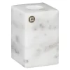 Marmo lysestake 8 cm hvit