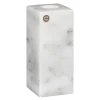 Marmo lysestake 12 cm hvit