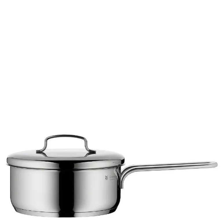 Mini kasserolle med skaft og lokk 16 cm