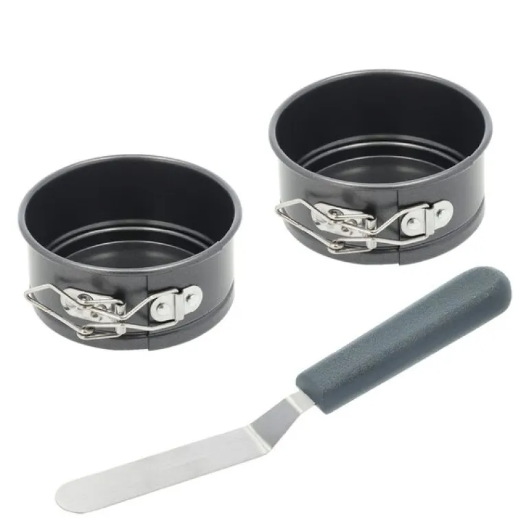 Mini springformsett m/spatel 3 deler