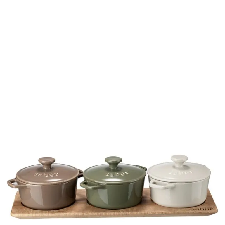 Minigryte serveringssett 0,25L 3 stk natur/multi