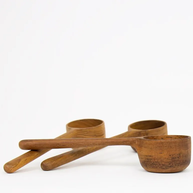 Måleskje 16 cm teak