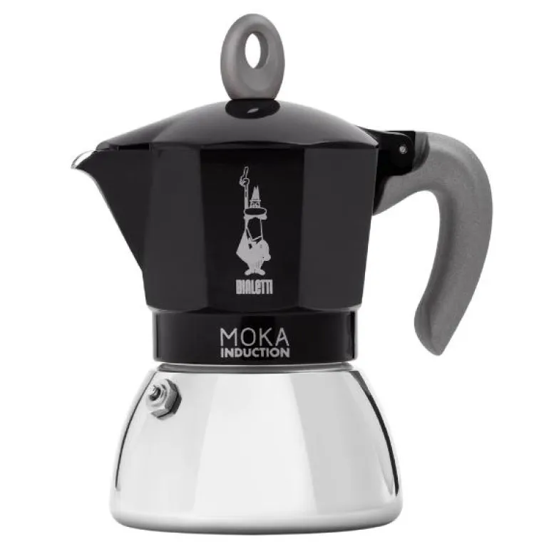 Moka induksjon espressokanne 6 kopper svart