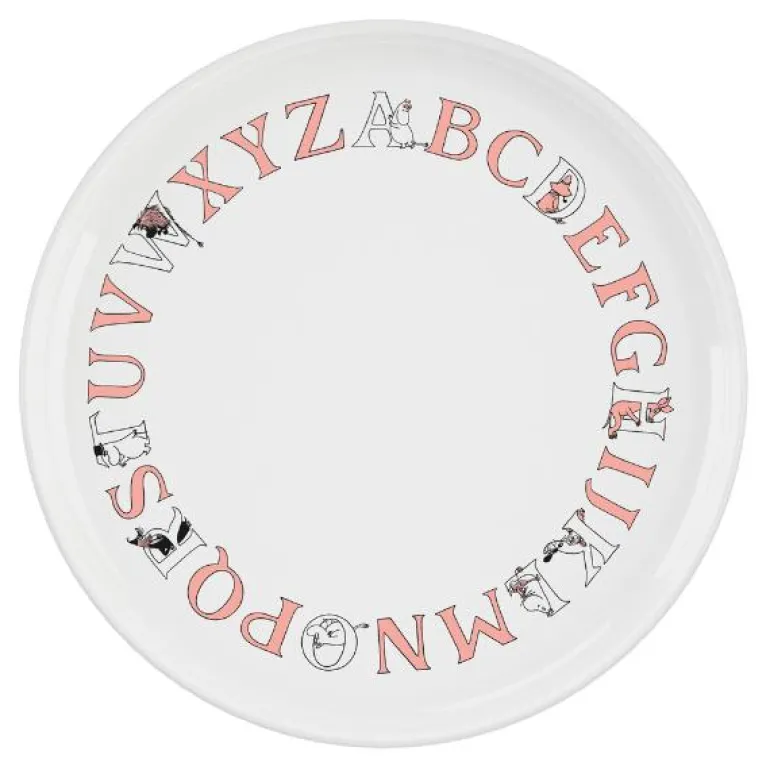 Moomin ABC tallerken 20 cm salmon