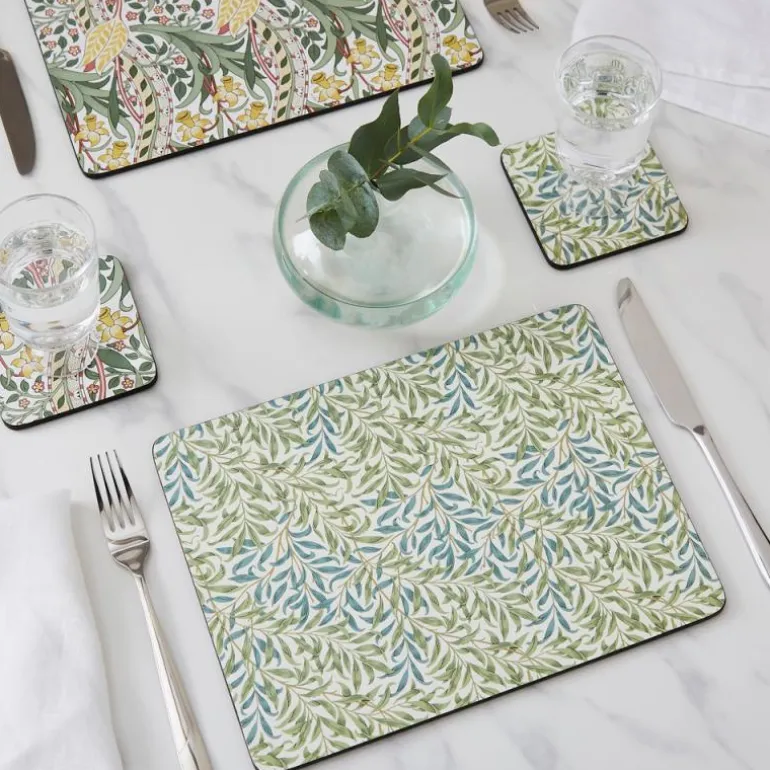 Morris & Co bordbrikke Willow Bough 4 stk flerfarget