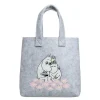Mummi handlenett 14x25x26 cm sammen grå