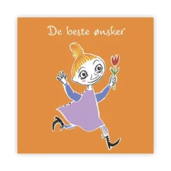 Mummi kort dobbelt De beste ønsker oransje