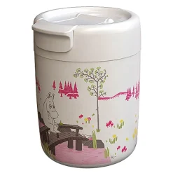 Mummi termokopp 32 cl rosa/hvit