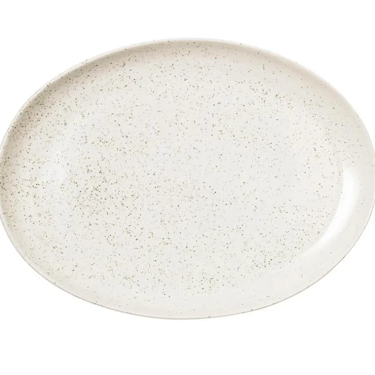 Nordic Vanilla ovalt fat 26,5x35,5 cm kremhvit
