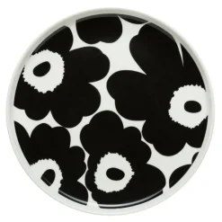 Oiva Unikko tallerken 20 cm svart/hvit