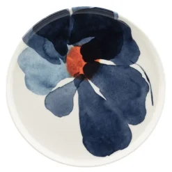 Oiva Valssi asjett 20 cm hvit/blå/orange