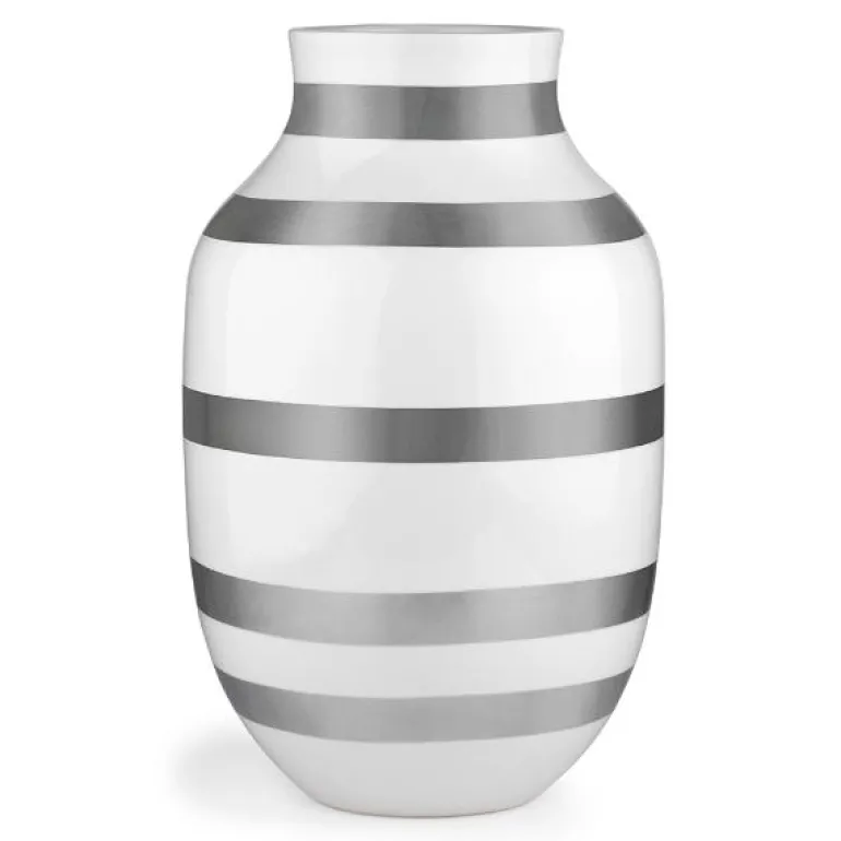Omaggio vase 30,5 cm sølv