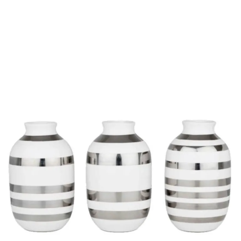 Omaggio vase miniatyr sølv 3 stk
