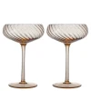 Opacity champagneglass 30 cl 2 stk fersken