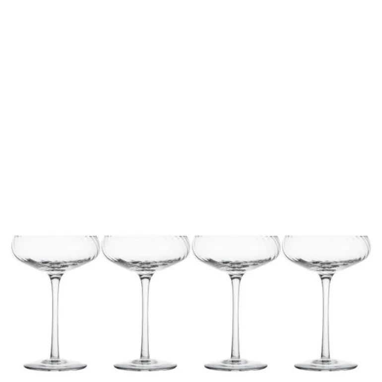 Opacity champagneglass 30 cl 4 stk klar
