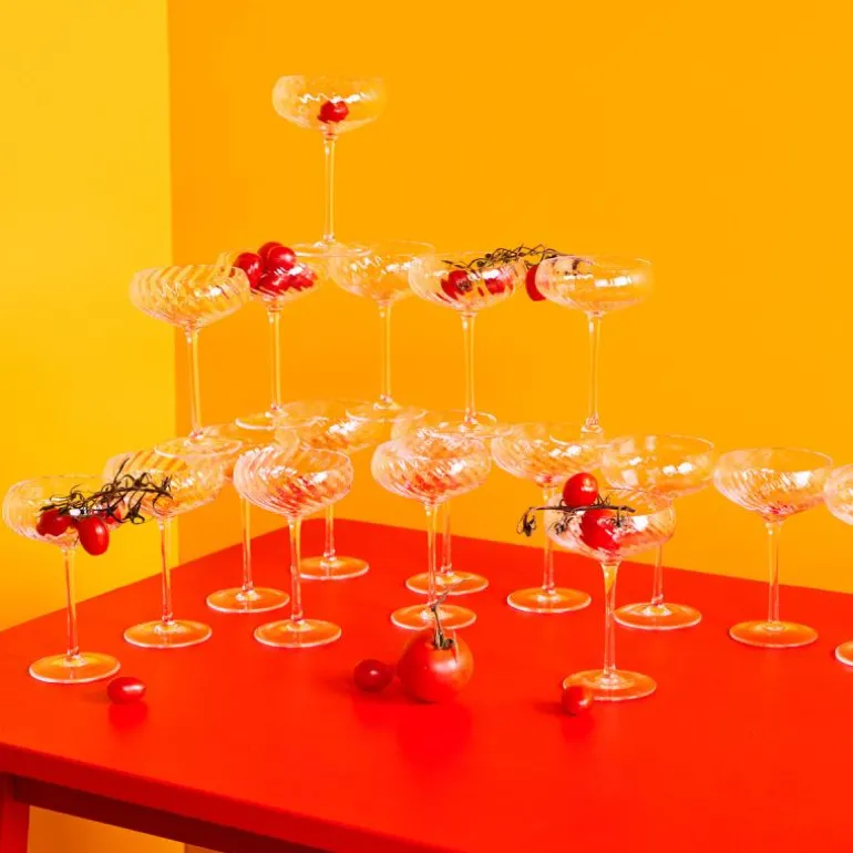 Opacity champagneglass 30 cl 4 stk klar