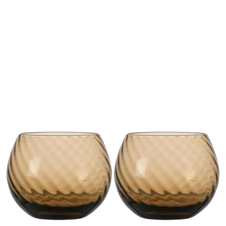 Opacity vannglass 22 cl 2 stk brun