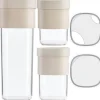 Oppbevaringssett 3 deler beige/blank