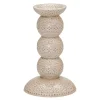 Orient antik lysestake 14 cm nougat