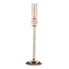 Ornate lysestake 30 cm champagnefarget luster