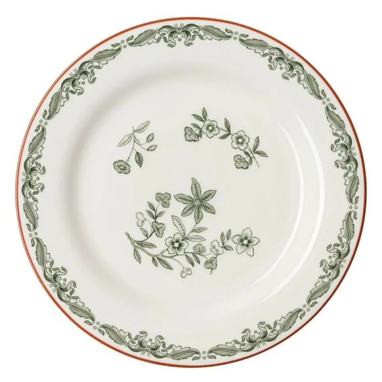 Ostindia tallerken 21 cm grønn