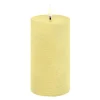 Pillar LED kubbelys 8x15 cm lys gul