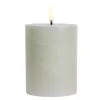 Pillar LED kubbelys 7,8x10,1 cm dusty green