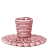 Pipanella lysestake 4,5 cm bubble lines dusty rose