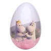 Påskeegg metall 15 cm rosa sky