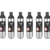Pure gasspatroner 6 stk 6,5g/21 ml sølv