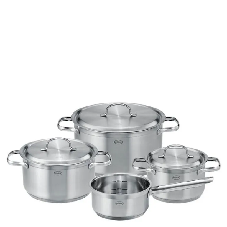PureElements grytesett m/lokk 7 deler 1,5/2/3,6/5,9L stål