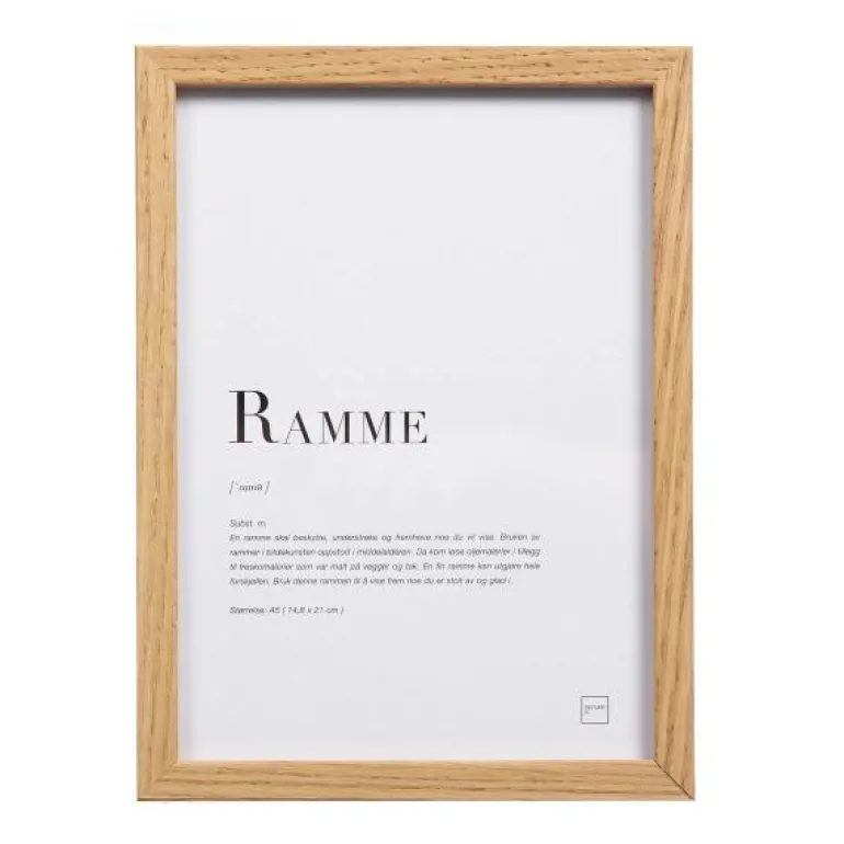 Ramme A5 2x14,8x21 cm eik